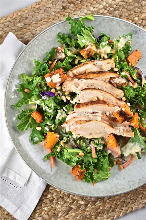 How many calories are in chicken and butternut squash salad - calories, carbs, nutrition